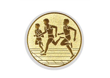 Glas Pokal 8805 blau Schild & Emblem - Silber Blau / 18 cm