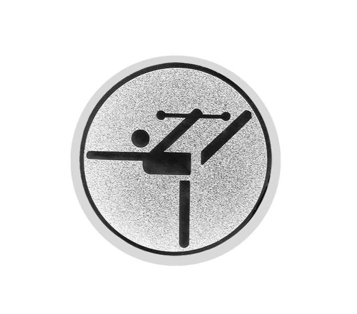 Glas Ständer W19x Schild & Emblem - 21.5 cm / Auswahl Weiß