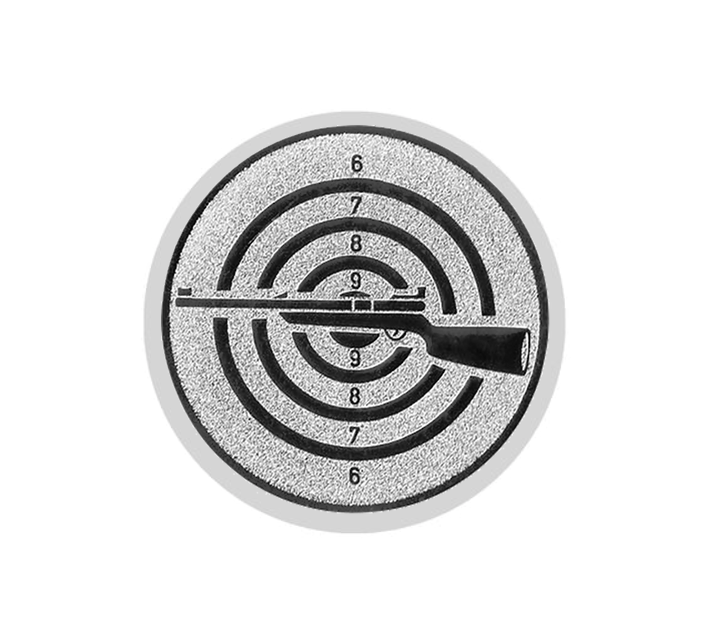 Glastrophäe 136-2 Schild & Emblem - Bunt / 22 cm