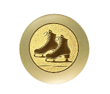 Glastrophäe 6825 Schild & Emblem - Gold / Transparent / 220x130mm