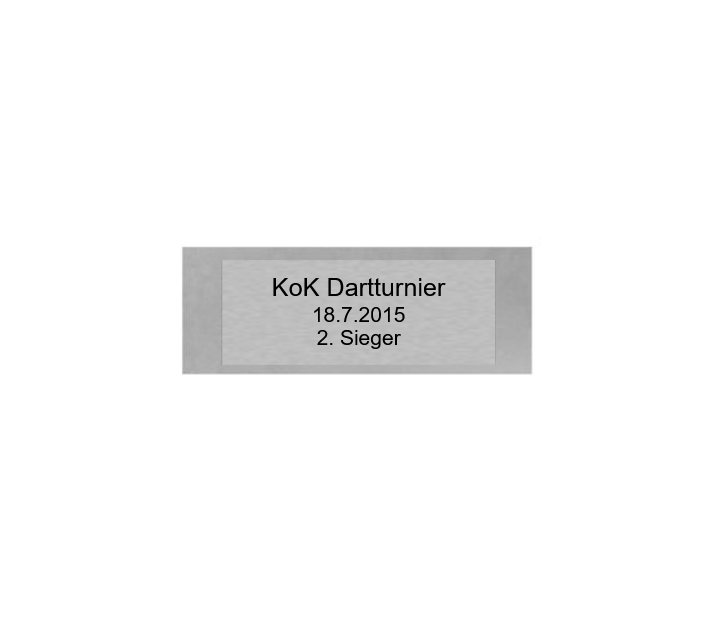 Glas Pokal Dart FG011 - 17 cm / Transparent Schwarz