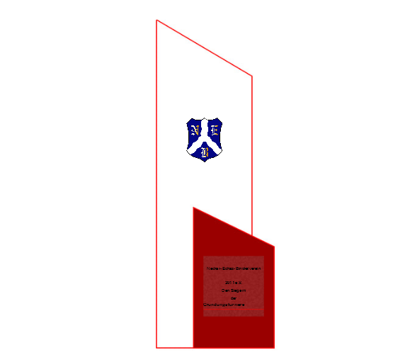 Fire Peak 7332 - 25cm / Silber Rot / Laser-Gravur