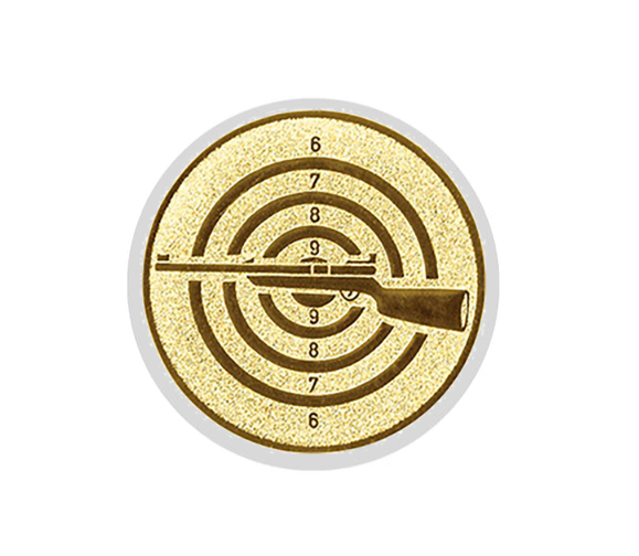 Glastrophäe 136-0 Schild & Emblem - Blau Spiegelglas / 20 cm