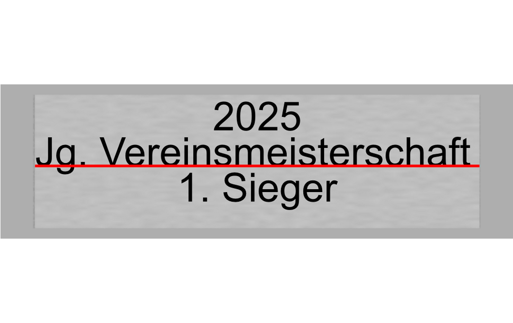 Gravurschild Silber selbstklebend - Silber / 50 x 15 mm