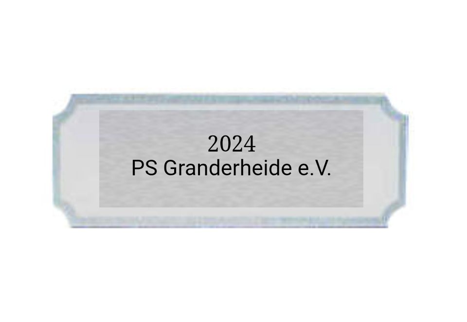 Gravurschilder mit Feinschliff - Silber / 73x27mm