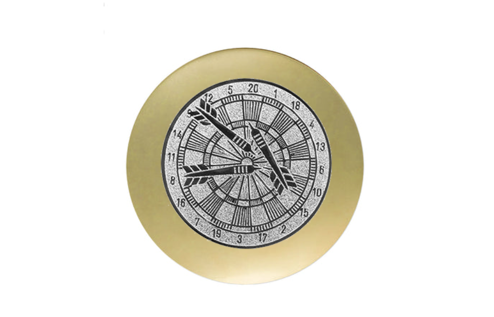 Glastrophäe 6825 Schild & Emblem - Gold / Transparent / 180x110mm