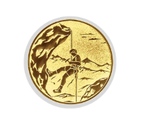 Glas Ständer W19x Schild & Emblem - 17.5 cm / Auswahl Weiß