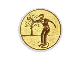 Glas Pokal 8805 blau Schild & Emblem - Silber Blau / 20 cm