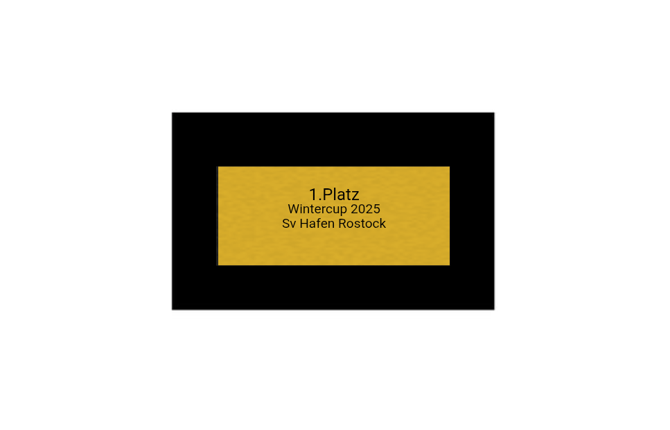 Fußballpokal 87-0 - Gold Schwarz / 55 cm