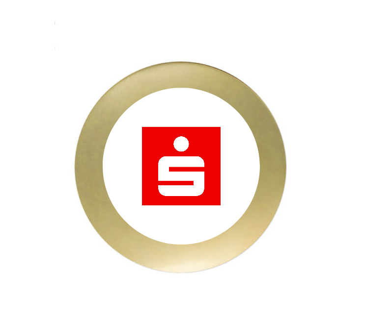 Glastrophäe 6825 Schild & Emblem - Gold / Transparent / 220x130mm