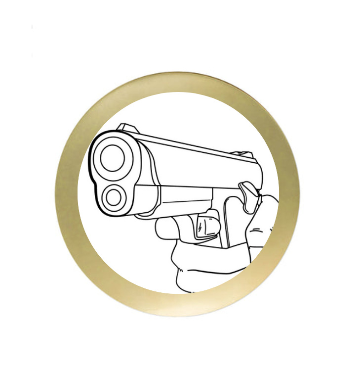 Ehrentafel G55 - Blau / Gold / 200x150 mm