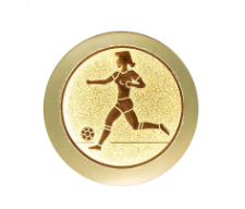 Fußball Trophäe FG240 - Gold  Schwarz / 6x7.5cm / SM