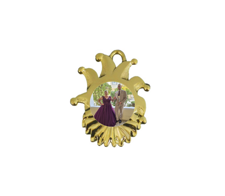 Karnevals Medaille ZM00165 - Gold / 60x50mm
