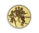 Glas Ständer W19x Schild & Emblem - 21.5 cm / Auswahl Blau