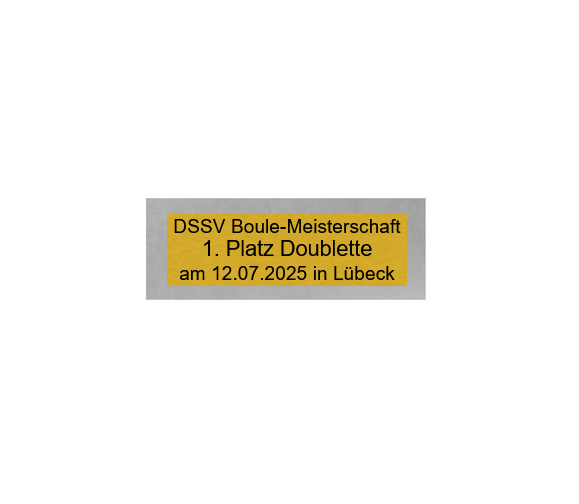 Boule Pokal PFS_027 - 19.5 cm / Silber Mehrfarbig