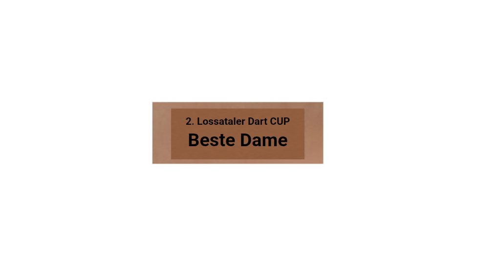 Glas Pokal Dart FG011 - 15 cm / Transparent Schwarz