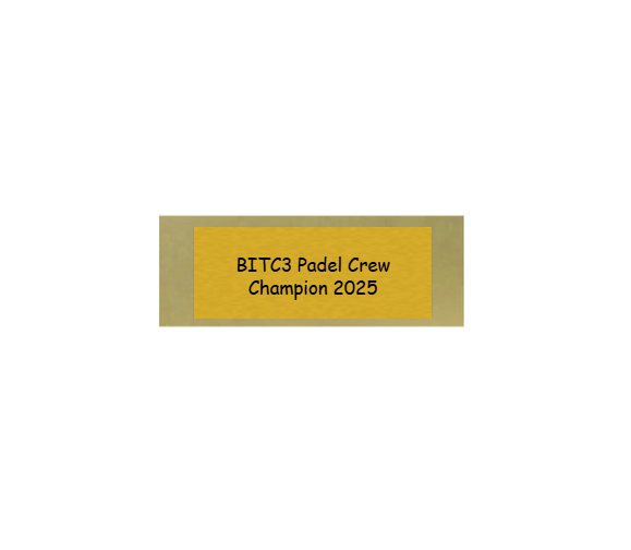 Glas Pokal Paddle-Squash FG098 - 19 cm / Transparent Schwarz