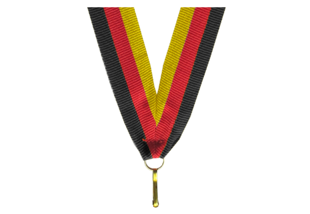 100er Pack Bänder Breite 22 mm / Länge ca. 400 mm - Schwarz/Rot/Gold / 22x400mm