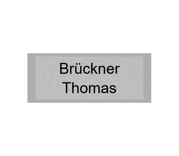 Gravurschild Silber selbstklebend - Silber / 50 x 20 mm