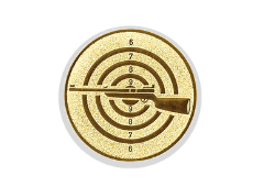 Glastrophäe 136-4 Schild & Emblem - 22 cm / Blau