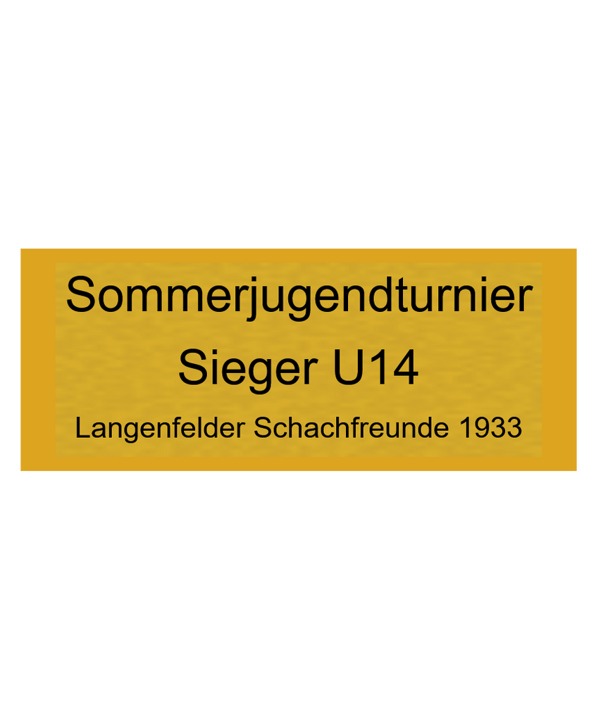 Gravurschild Gold selbstklebend - Gold / 50 x 20 mm