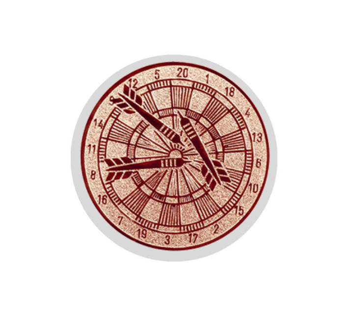 Glastrophäe 136-2 Schild & Emblem - Bunt / 18 cm