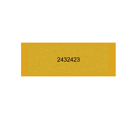 Gravurschild Gold selbstklebend - Gold / 70 x 25 mm