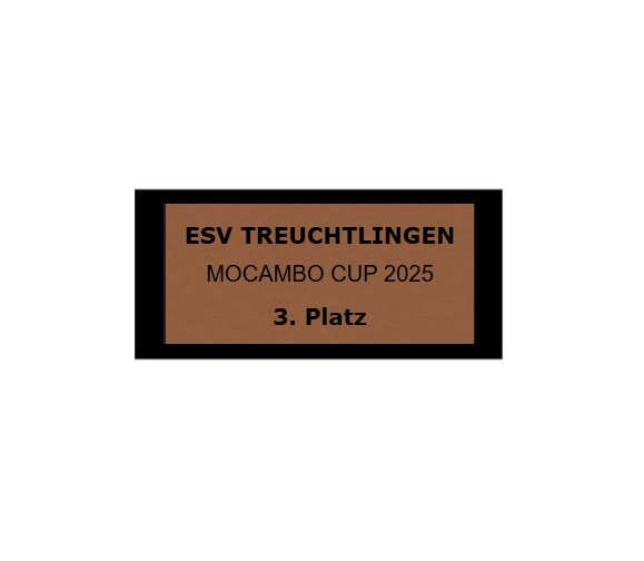 Fußballpokal 87-0 - Gold Schwarz / 39 cm
