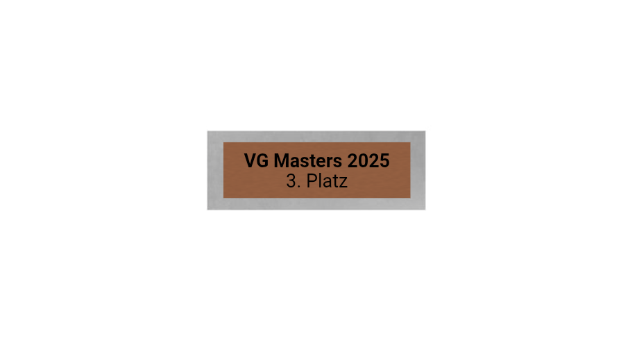 Dart Pokal PFS_009 - 19.5 cm / Silber Mehrfarbig