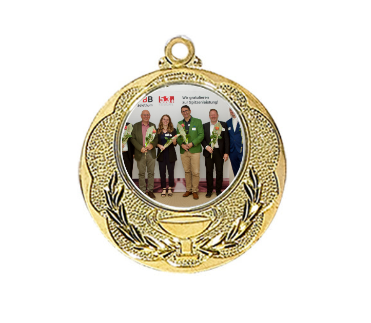 Medaille 028L Ø 40 mm - Gold / 50 mm