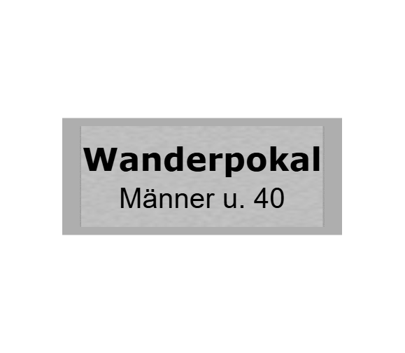 Gravurschild Silber selbstklebend - Silber / 60 x 25 mm