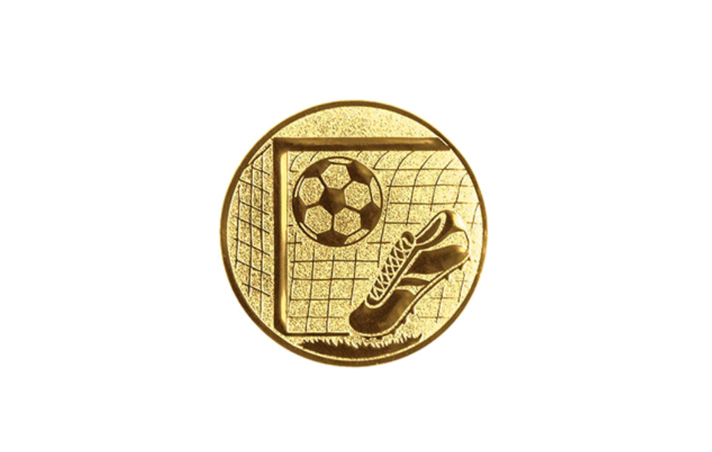 Fußball Trophäe FG240 - Gold  Schwarz / 6x7.5cm / SM