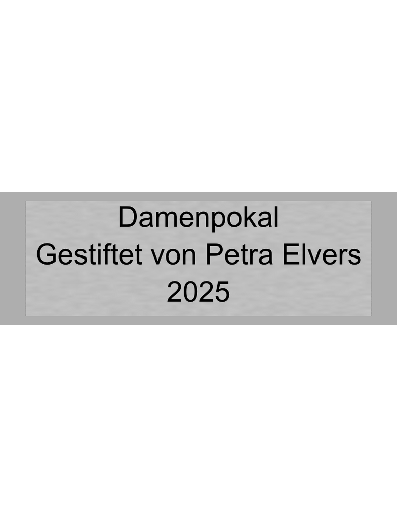 Gravurschild Silber selbstklebend - Silber / 60 x 20 mm