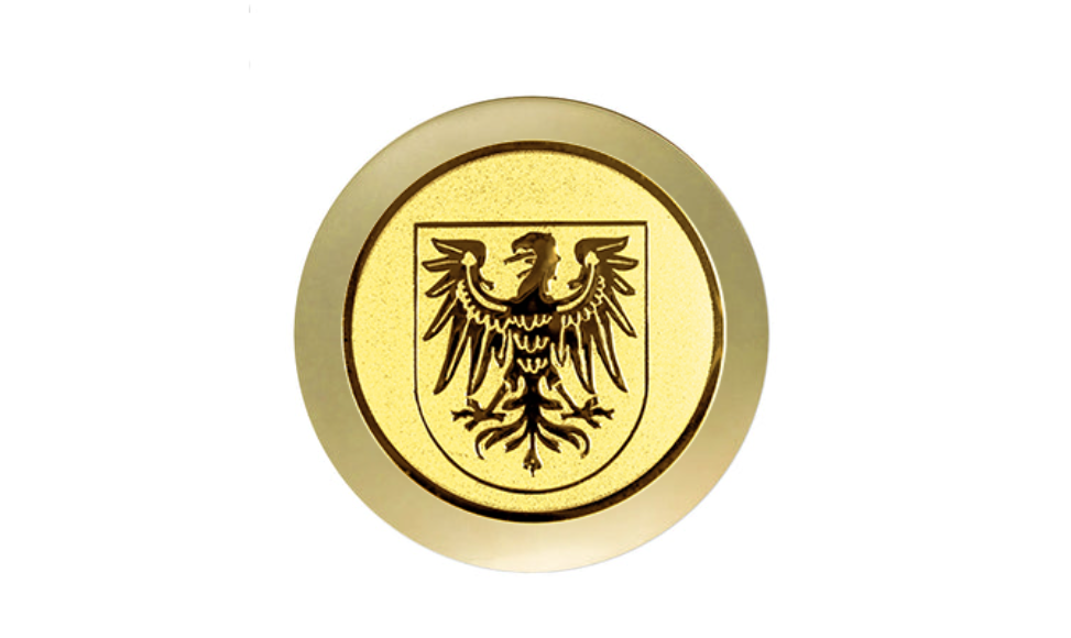 Ehrentafel G55 - Blau / Gold / 175x125 mm