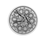 Glas Pokal 8805 blau Schild & Emblem - Silber Blau / 20 cm