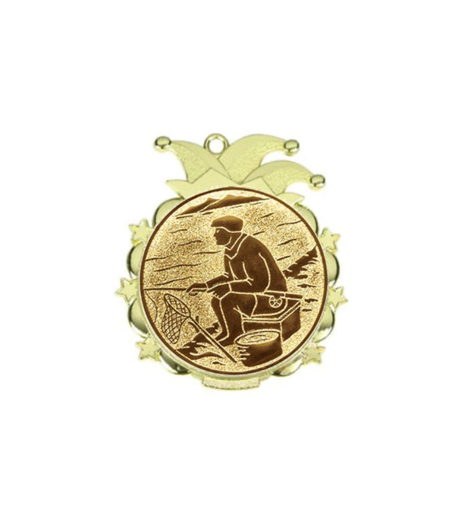 Karnevals Medaille D53 - Gold / 65x70mm