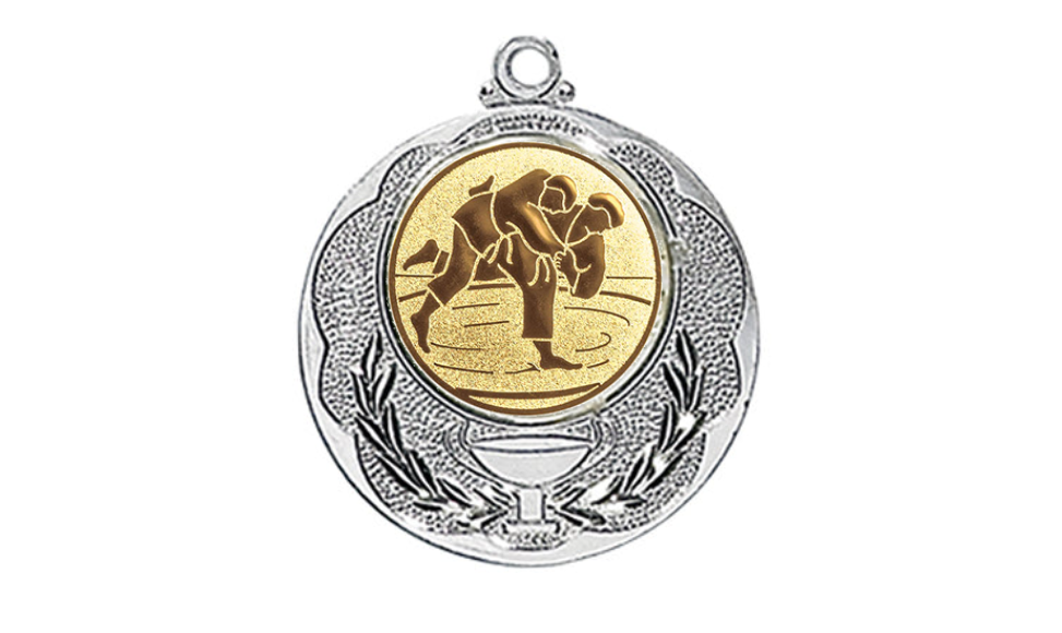 Medaille 028L Ø 40 mm - Silber / 50 mm