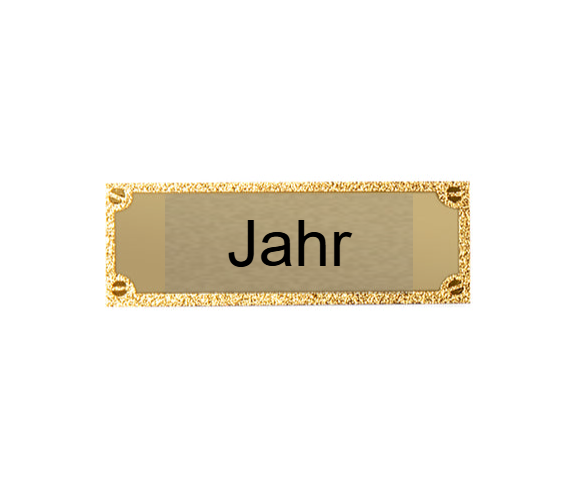 Gravurschild edel in Gold - Gold / 62 x 25 mm