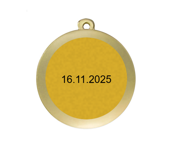 Medaille Bowling MC61G Ø 50mm - Gold/Bunt / 50 mm