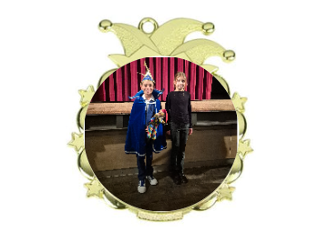 Karnevals Medaille D53 - Gold / 65x70mm