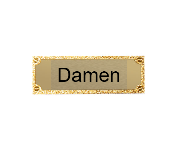Gravurschild edel in Gold - Gold / 62 x 25 mm