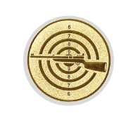 Glas Pokal 8805 blau Schild & Emblem - Silber Blau / 16 cm