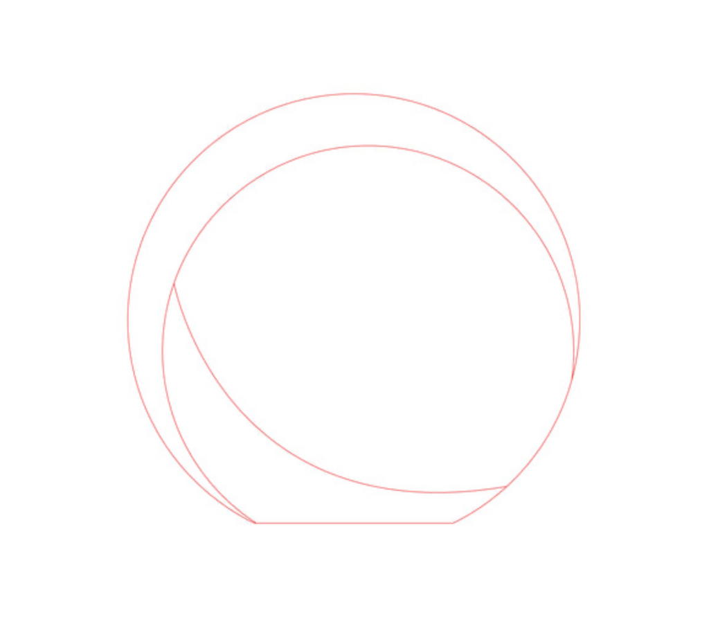 Laser-Gravur / Gefrostet / Klar / 16 cm