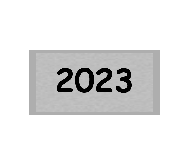 Gravurschild Silber selbstklebend - Silber / 60 x 30 mm