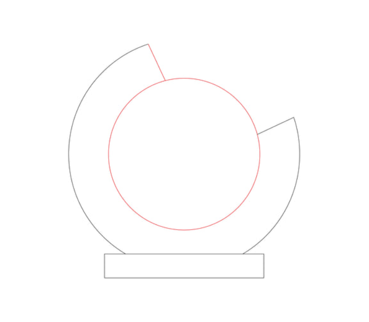 Glas-Holz Award 68205 - Klarglas/Braun / 195 mm / Laser Gravur