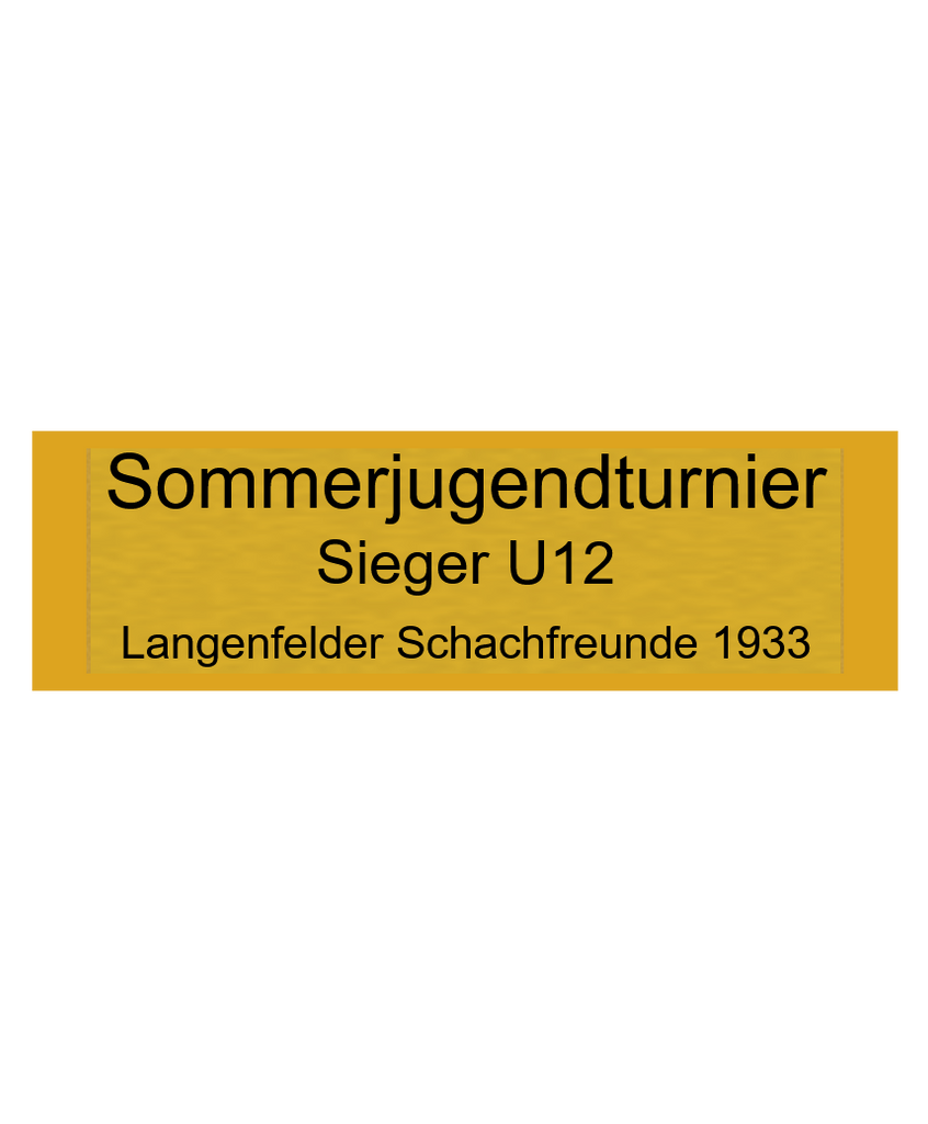 Gravurschild Gold selbstklebend - Gold / 50 x 15 mm