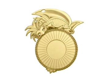 Karnevals Medaille D60 - Gold / 80x85x2mm