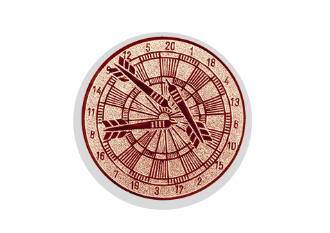 Glas Ständer W19x Schild & Emblem - 17.5 cm / Auswahl Blau