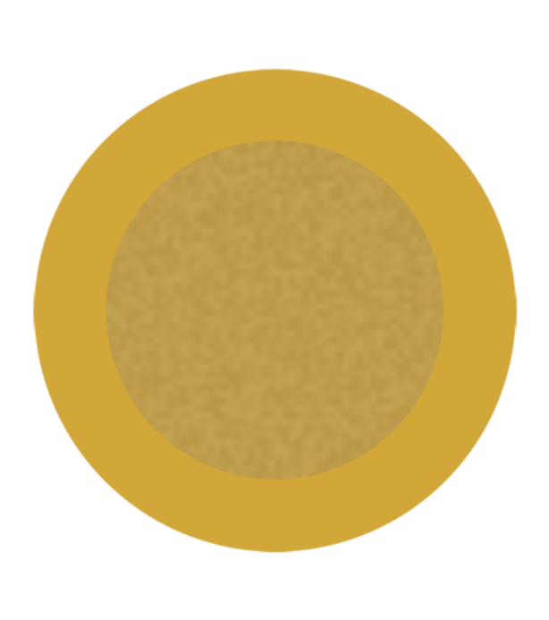 Aluminium-Emblem - 50 mm / Gold/Alu