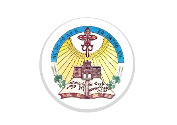 Glas Pokal 8805 blau Schild & Emblem - Silber Blau / 16 cm